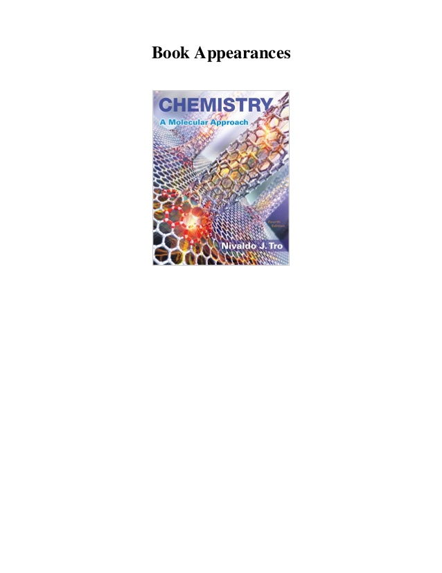 Chemistry A Molecular Approach 4th Edition Pdf